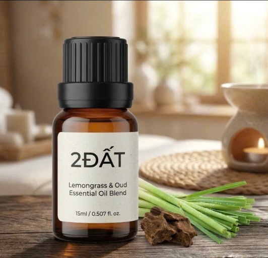 HÔN HỢP TINH DẦU SẢ & TRẦM HƯƠNG 15ml